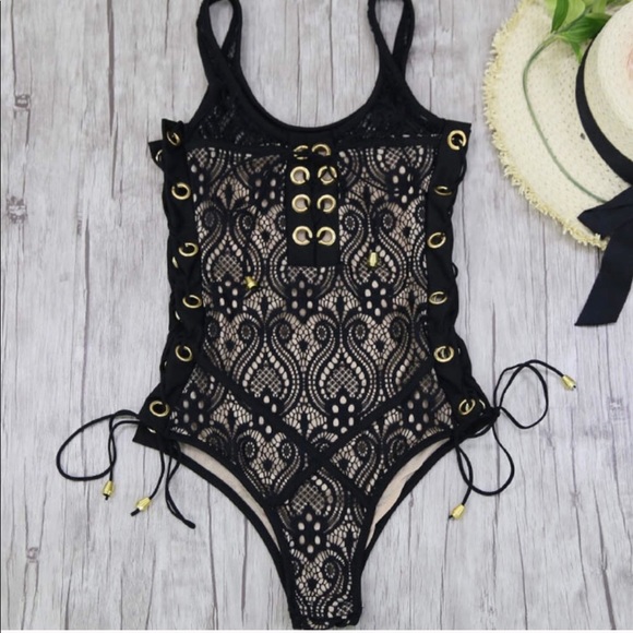 Other - ❗️1 LEFT❗️Black Lace One Piece